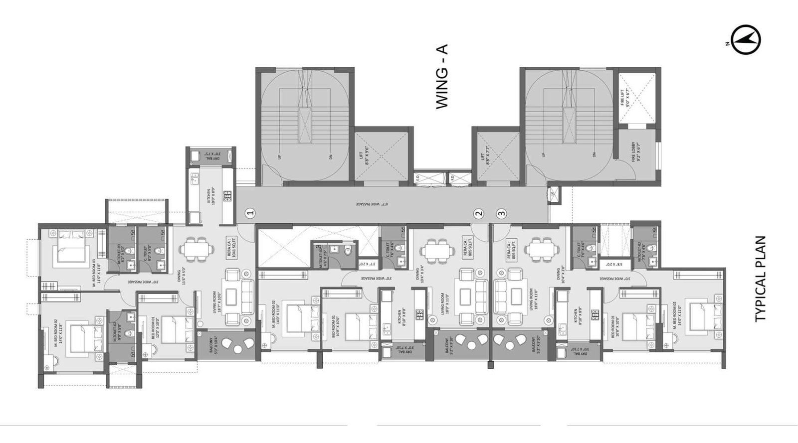 Mangroves-typical-Floor-Plan-wing-A